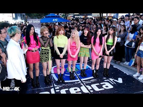 190713 네이처 ( 토크 ) 춤추는 곰돌 홍대 버스킹 4K 직캠 Fancam