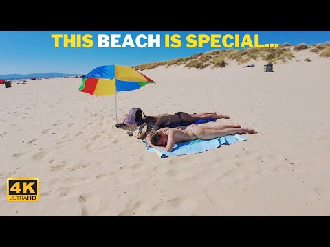 4k Praia da Riviera Beach Walk 🏖️ Costa de Caparica Portugal In June 2022