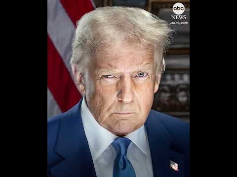 Donald Trump's official White House portrait released