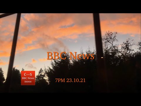 BBC News intro 7pm 23.10.21