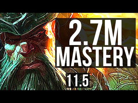 GANGPLANK vs CHO'GATH (TOP) | 2.7M mastery, 3/1/6, 800+ games | EUW Master | v11.5