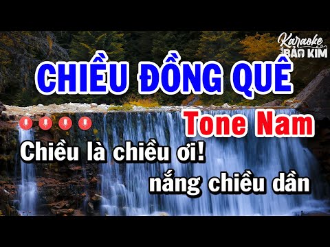 Chiều Đồng Quê Karaoke Tone Nam Nhạc Sống