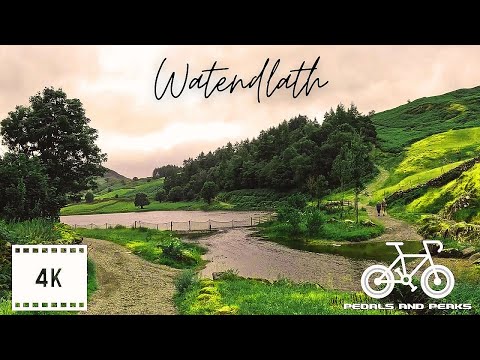 1hr Indoor Cycling Video Workout Scenic Lake District Watendlath UK Garmin 4K