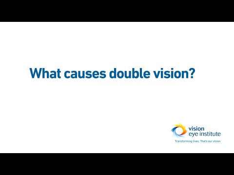 What causes double vision?