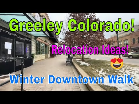Greeley Colorado Cold Winter Day Downtown Walk Cities of Colorado #Farm #coloradosprings #denver