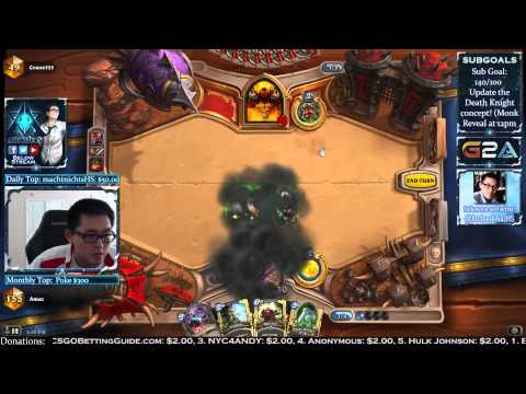 Amaz (Mage) vs Crane333 (Warrior) - Hearthstone 17th Season August 2015