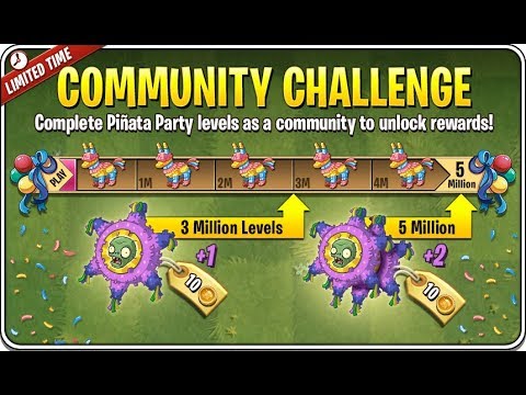 PvZ 2 - Pinata Party November 9, 2017 - Community Challenge - Day 4