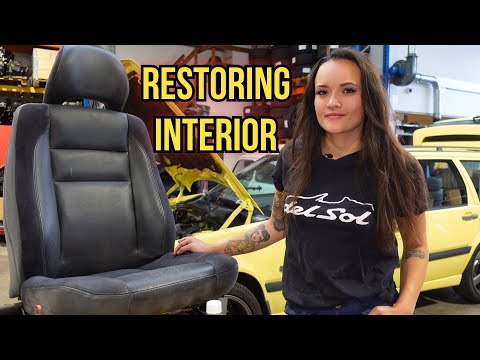 DIY interior restoration: bringing old leather seats back to life!