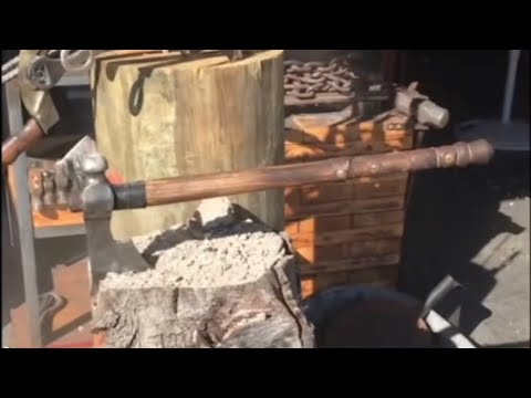 Blacksmith forging Varin's Axe from Assassin's Creed