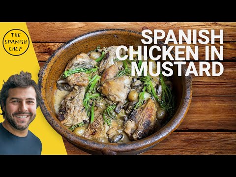 Traditional Spanish Chicken in Mustard sauce | Pollo a la mostaza