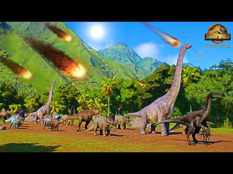 All DINOSAURS Escape From METEOR EXPLOSION, Death in ISLA NUBLAR | Jurassic World Evolution 2