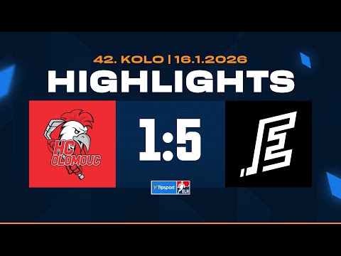 Highlights | HC Olomouc vs. HC Energie Karlovy Vary 1:5 | 16.01.2026