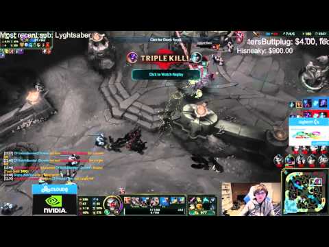 TSM Yellowstar - Alistar Quadrakill in NA - League of Legends