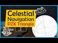 PZX Triangle Rational Horizon Diagram Celestial Navigation