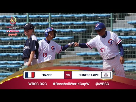 HIGHLIGHTS – Game 13 – France vs. Chinese Taipei – IX WBSC Women’s Baseball World Cup 2023 - Group B