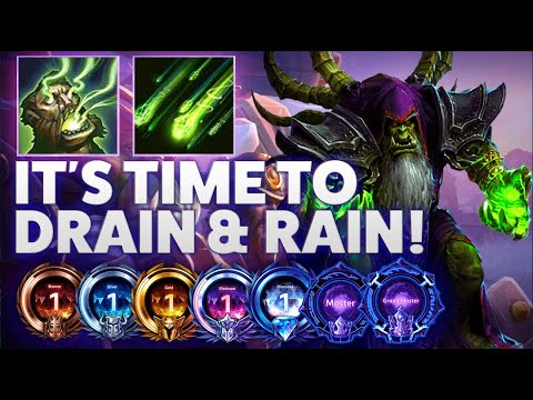 Guldan Rain of Destruction - IT'S TIME TO DRAIN AND RAIN! - Bronze 2 Grandmaster S2 2023