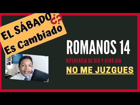 [014] "Da IGUAL cualquier Día" (Así dicen) | Explicación Romanos 14:5,6 Sobre el Sábado vs Domingo