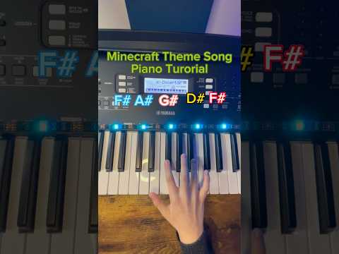Learn Minecraft Theme Song on Piano! Easy Tutorial