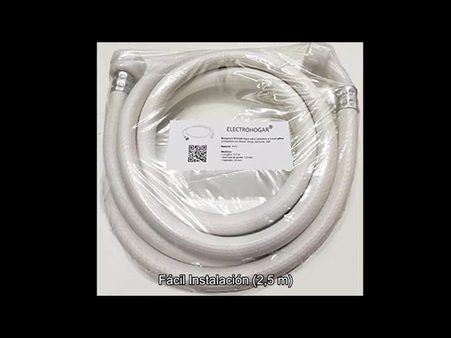 Vídeo relacionado con Manguera de llenado universal SPARES2GO de 5 metros para lavadora y lavavajillas. Tubo de entrada de agua fría extra largo (5 m).