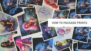 HOW TO PACKAGE ART PRINTS + save money on shipping!