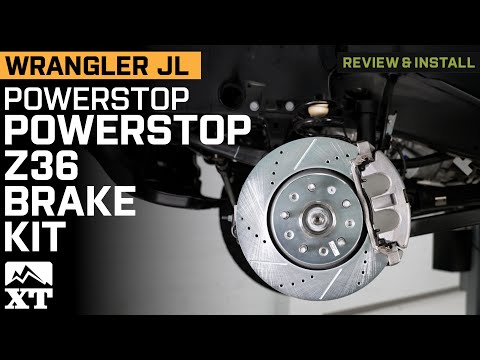 Jeep Wrangler JL PowerStop Z36 Extreme Truck and Tow Brake Rotor and Pad Kit Review & Install