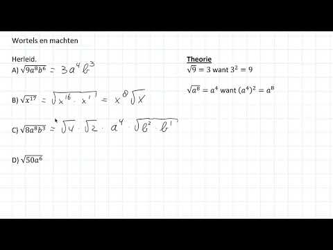Wortels en machten (2 VWO)