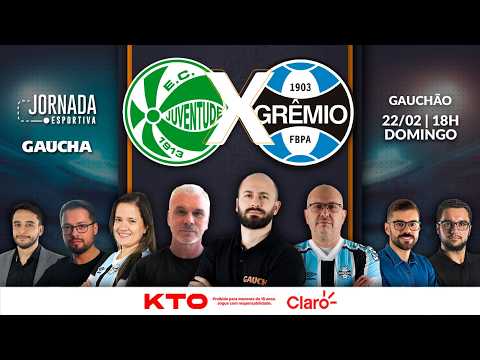 AO VIVO: JUVENTUDE x GRÊMIO | JOGO DE VOLTA DA SEMIFINAL DO GAUCHÃO | JORNADA DIGITAL | 22/02/2026