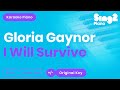Gloria Gaynor - I Will Survive (Karaoke Piano)