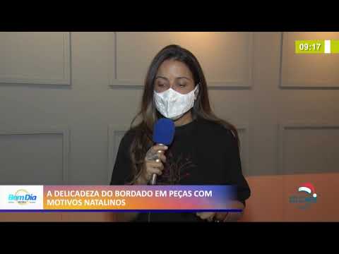 Estilista criou peças de decoração natalina com bordado 21 12 2020