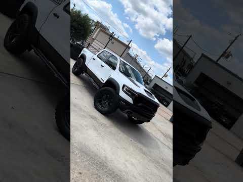White Dodge Ram TRX on 22x10 Vossen HF6-4 Atom Wheels & 37" Nitto Ridge Grappler Tires