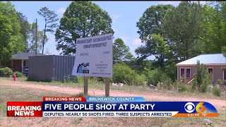 5 people shot, 3 arrested at Brunswick County party