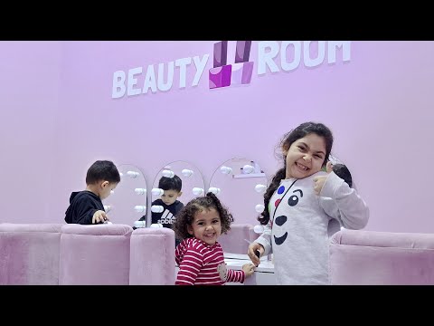 Shama play With Sofia at beauty Salon hair for kids 💅🏻