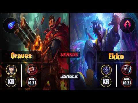 Cuzz GRAVES (Jungle) [Phase Rush] VS EKKO - Diamond KR Patch 10.21