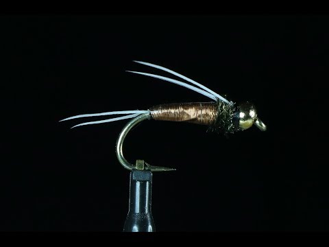 Taimenperho Copper john (variaatio) sidonta