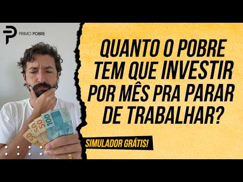PARE de TRABALHAR em 10, 15 ou 20 ANOS! (Simulador grátis)