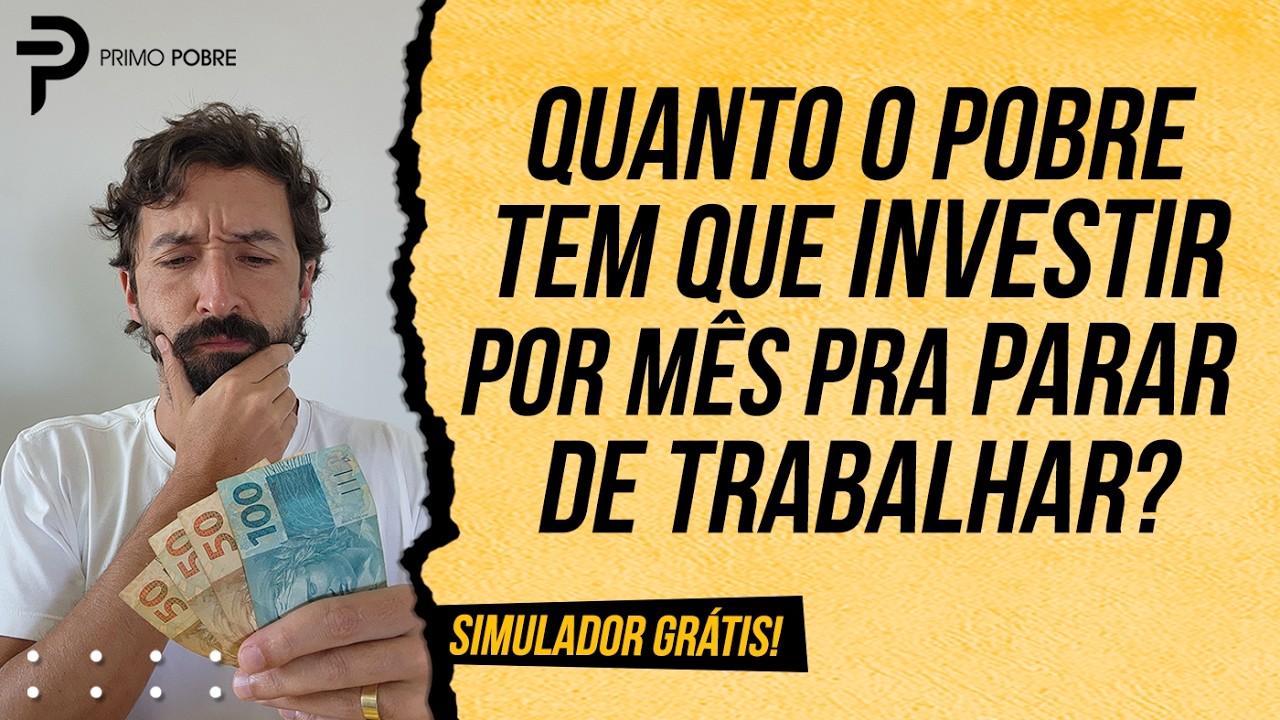 PARE de TRABALHAR em 10, 15 ou 20 ANOS! (Simulador grátis)