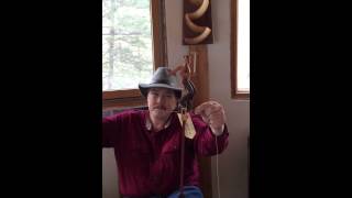 Scott Walter demonstrates his tight-rope unicyclist toy