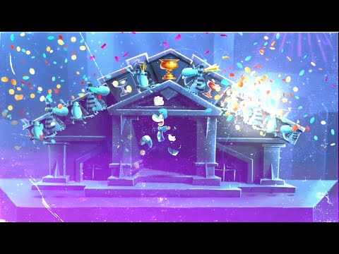 (Former WR) Rayman Legends • 5-2 The Dark Creature Rise Speedrun in 1'07"83 (No Teensies)