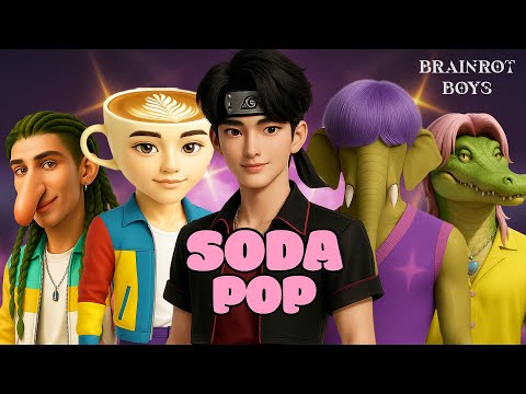 Brainrot Boys - Soda Pop (Official Lyric Video) | K-Pop Demon Hunters