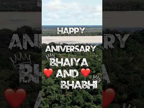 happy anniversary bhaiya and bhabhi | urban jungle font video editing |#youtubeshorts #urbanjungle