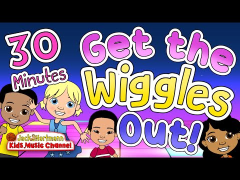Get the WIGGLES OUT! | 30 MINUTES of FUN Dance Songs for Kids | Jack Hartmann