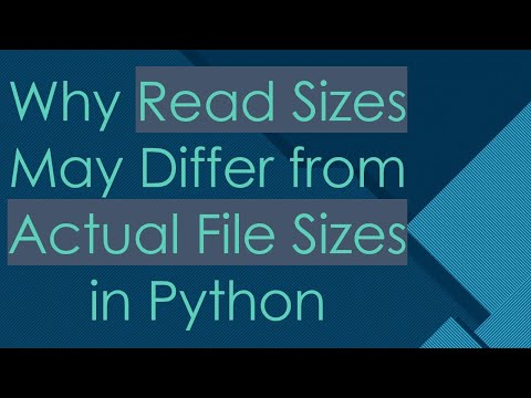 Python Files And File Sizes