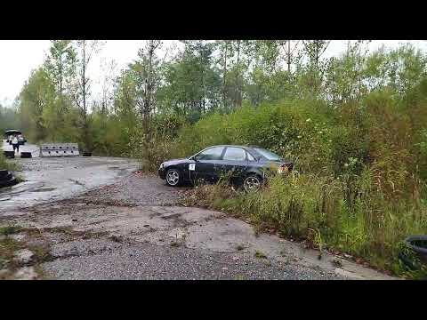 5. Runda KJS Rally Park Kaczyce 2025, Audi A4 max attack dzwon crash