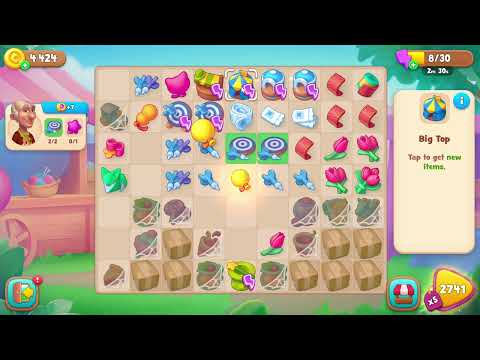 Gardenscapes 2740 Hard Level - 15 moves - NO BooSTERS