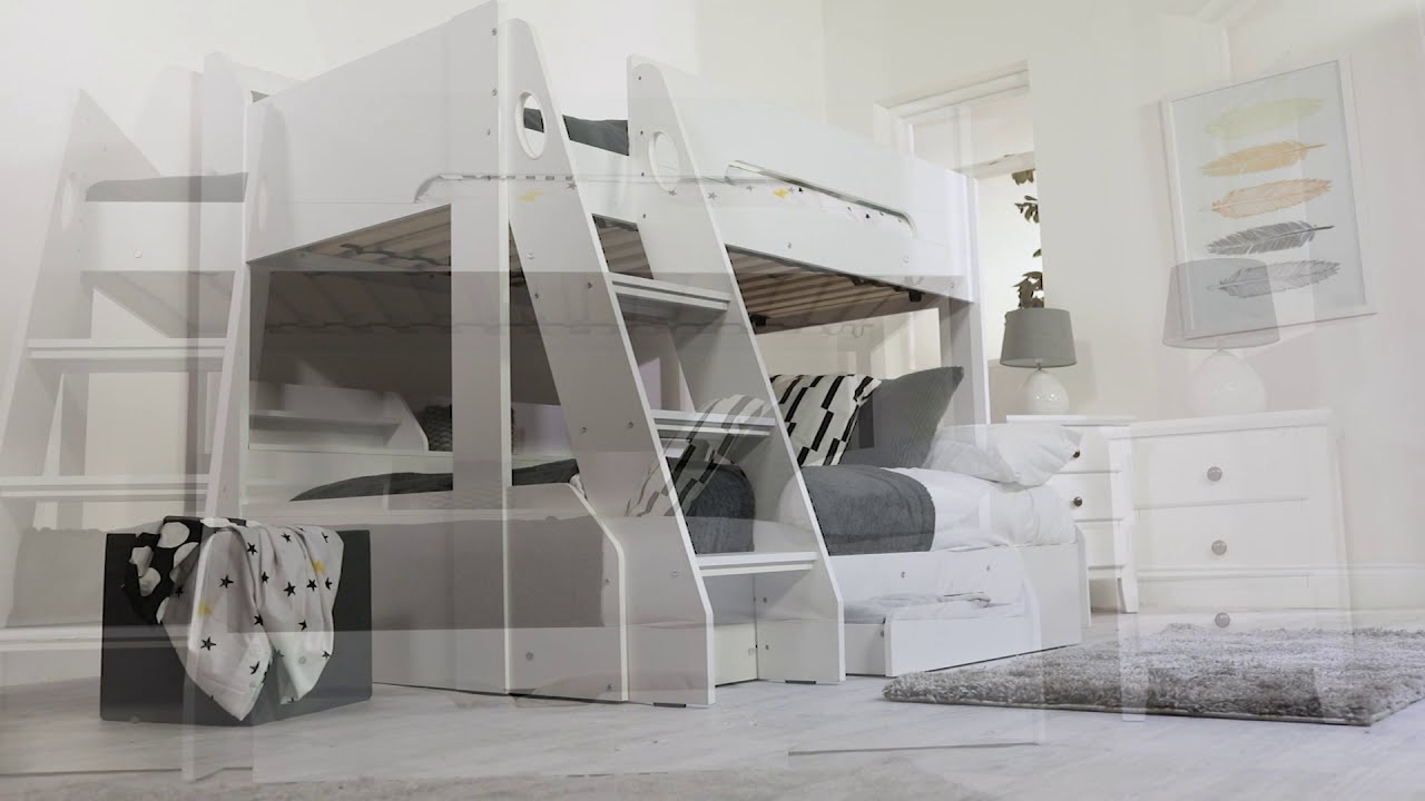 Flick Triple Bunk Bed in White