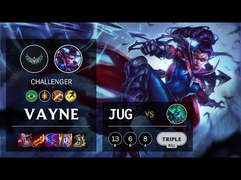 Vayne Jungle vs Hecarim - BR Challenger Patch 12.4