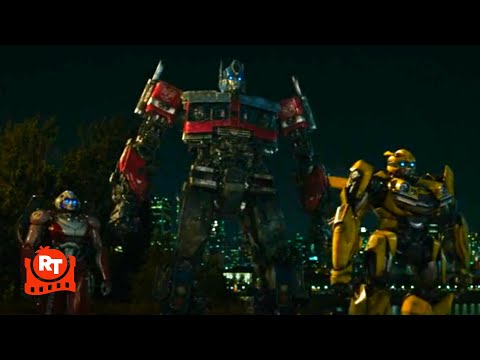 Transformers: Rise of the Beasts (2023) - Optimus Fights Scourge Scene | Movieclips