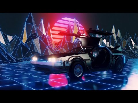 Synthwave Retrowave - Driving Delorean