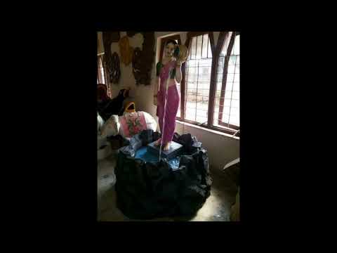 FRP Welcome Lady Water Fountain