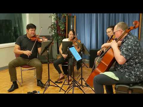 Verona Quartet - Beethoven String Quartet op 18 1 1st mvt - Live at Kansas Public Radio 092722